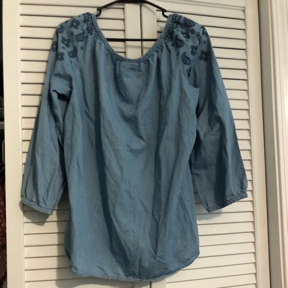 WOMENS xl denim blue shirt - Picture 3 of 7